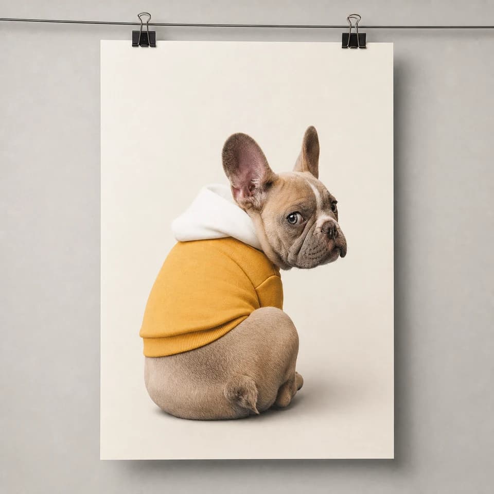 The same artwork printed as a poster